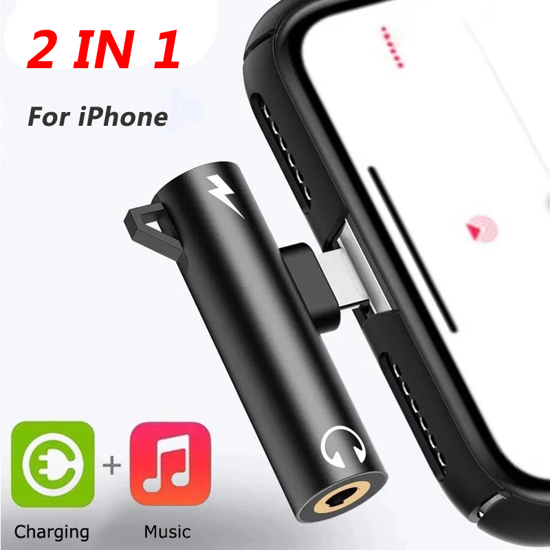 Earphone Splitter Jack - Rozgałęźnik adaptera 2 w 1 do