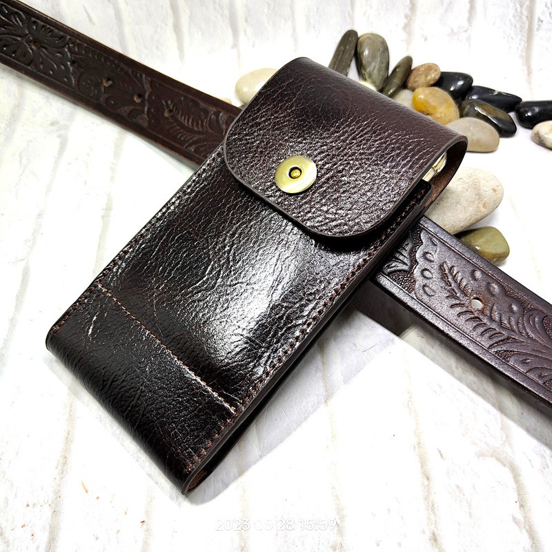 Phone Accessories For Men - Torebka na telefon komórkowy z prawdziwej
