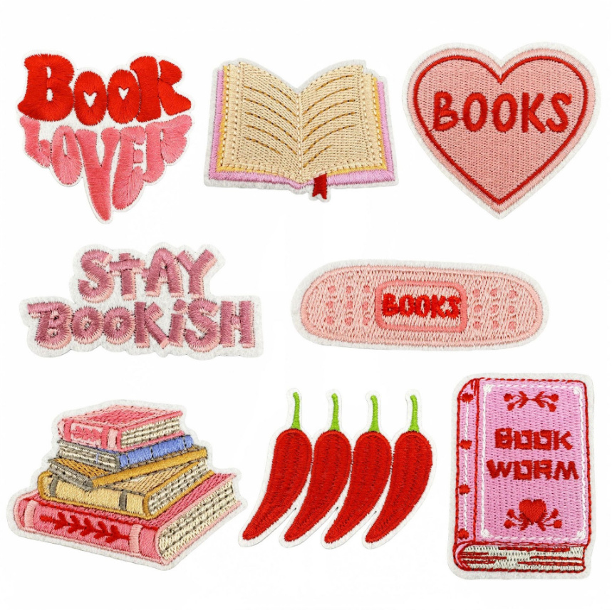 Phone Accessories Pictures - 10 sztuk książek naprasowanki przyszyć haftowane